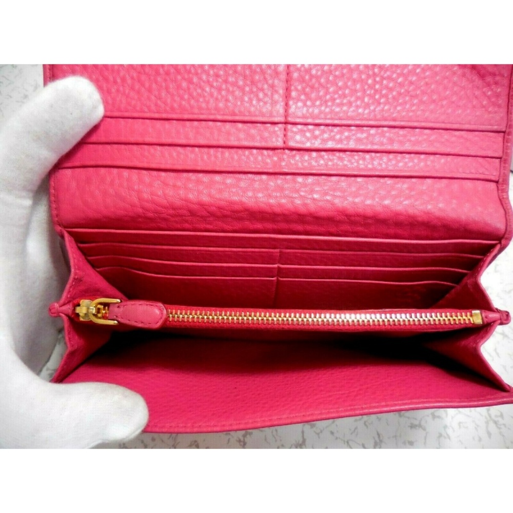 Prada Pink Leather Vitello Daino Wallet - Picture 6 of 8